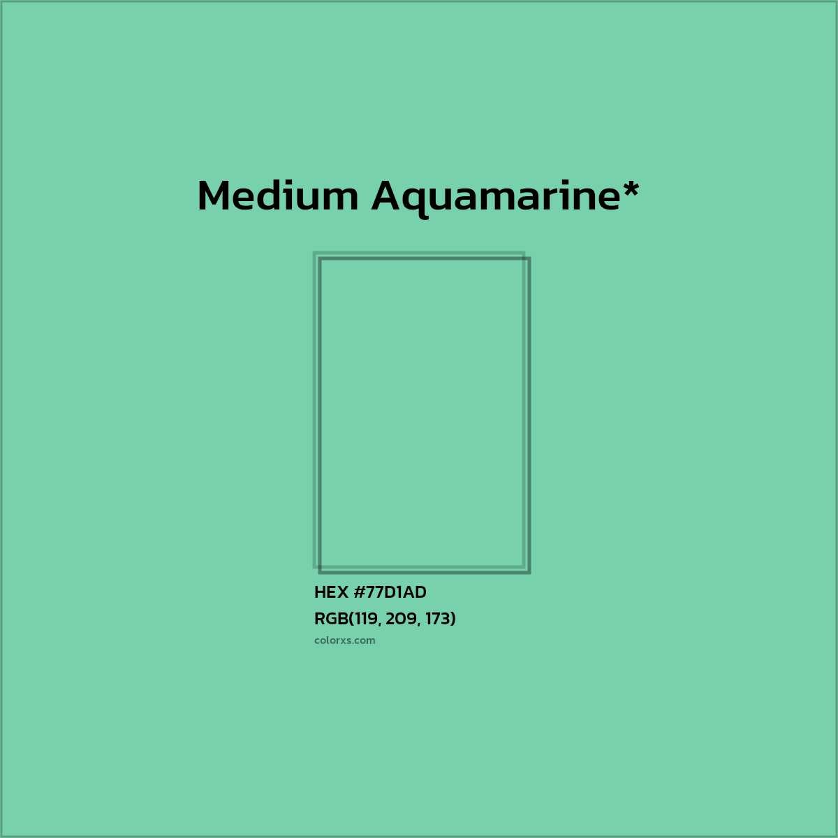 HEX #77D1AD Color Name, Color Code, Palettes, Similar Paints, Images
