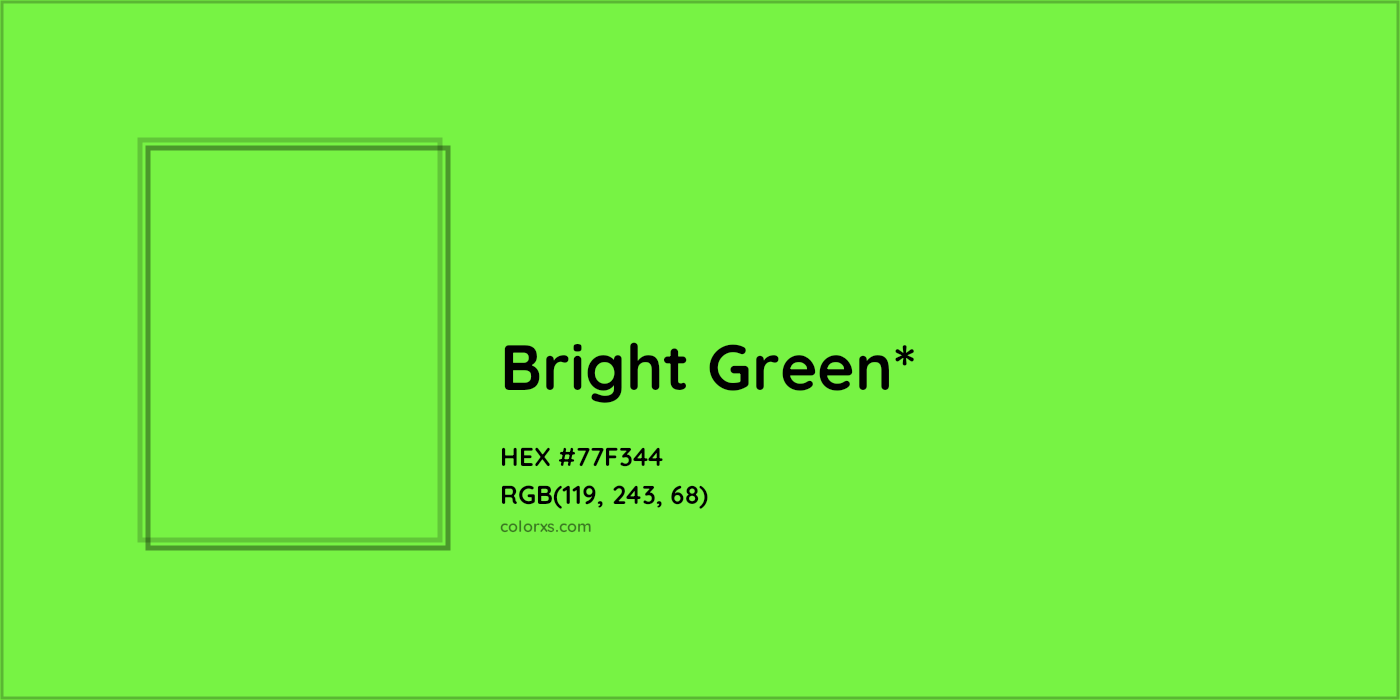 HEX #77F344 Color Name, Color Code, Palettes, Similar Paints, Images