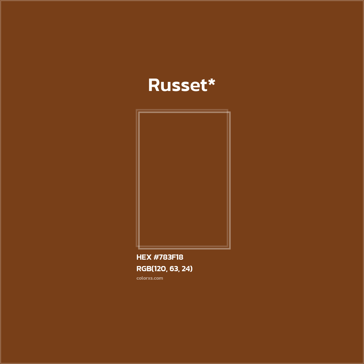 HEX #783F18 Color Name, Color Code, Palettes, Similar Paints, Images