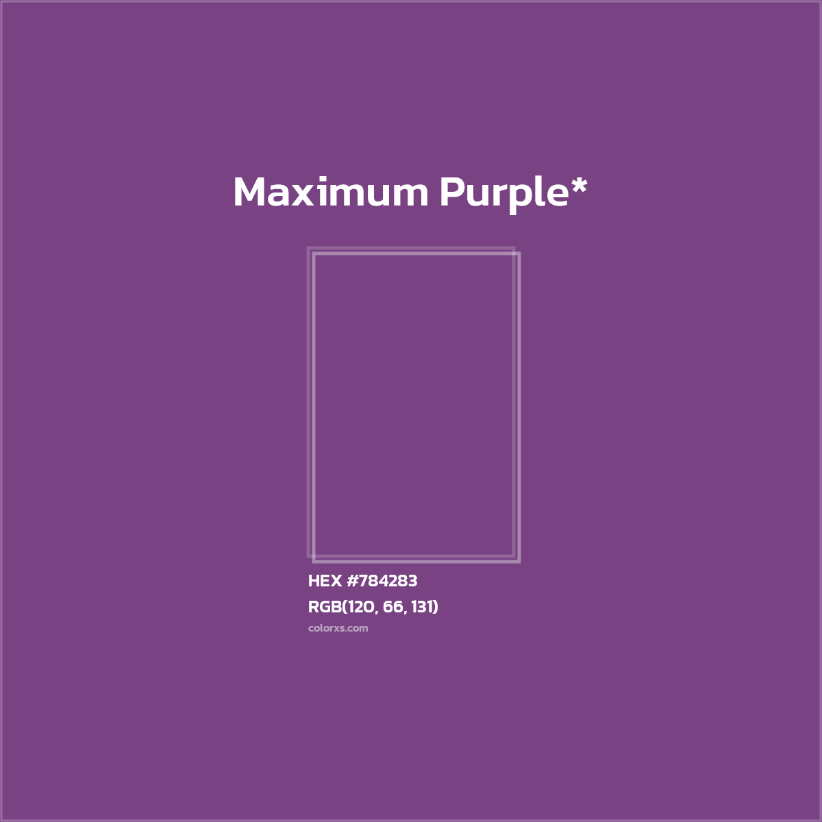 HEX #784283 Color Name, Color Code, Palettes, Similar Paints, Images