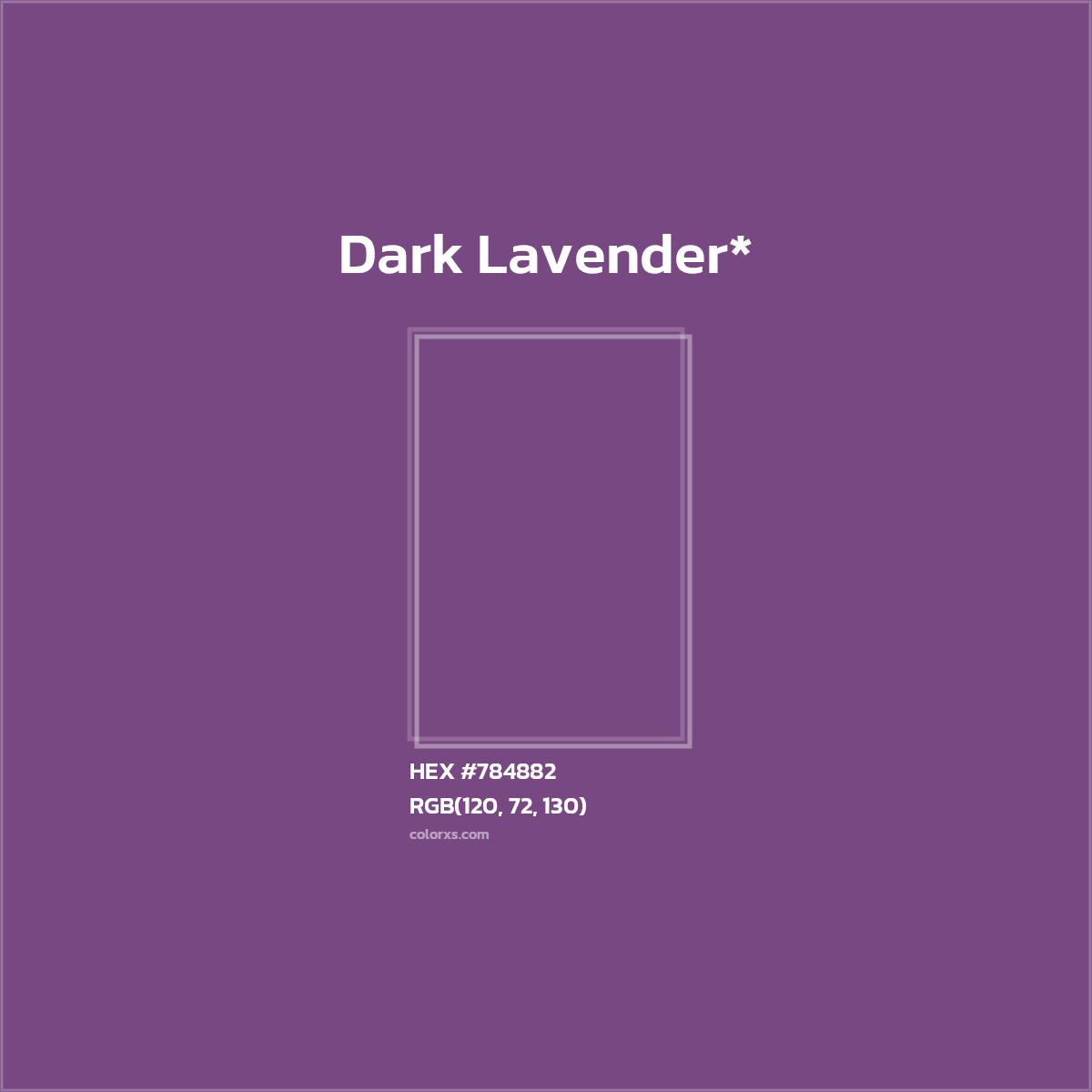 HEX #784882 Color Name, Color Code, Palettes, Similar Paints, Images