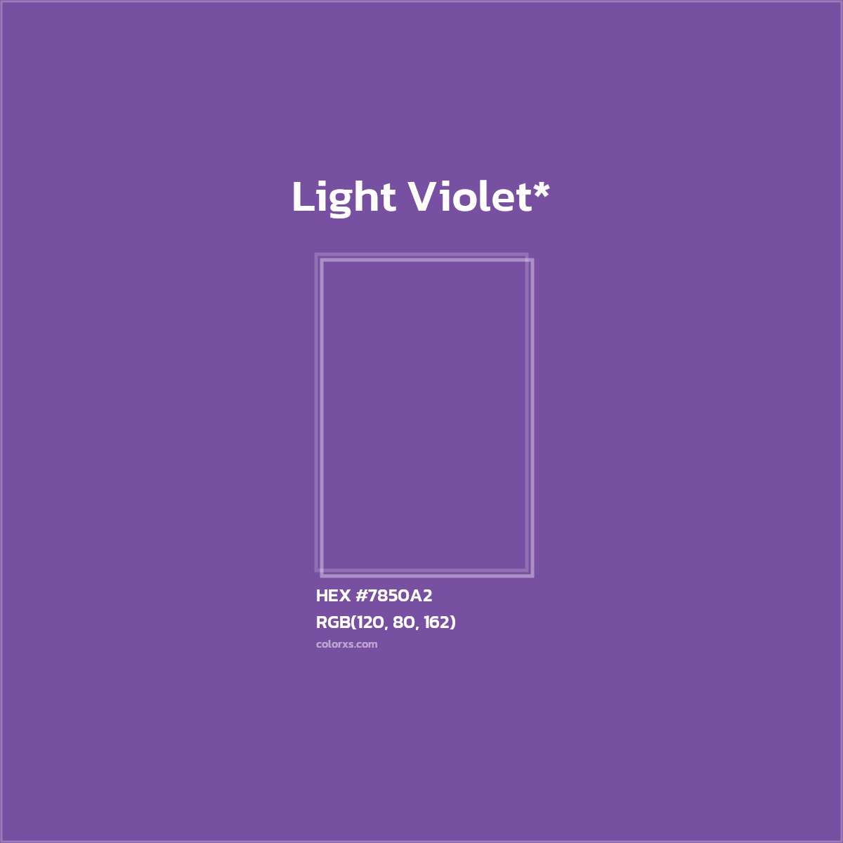 HEX #7850A2 Color Name, Color Code, Palettes, Similar Paints, Images