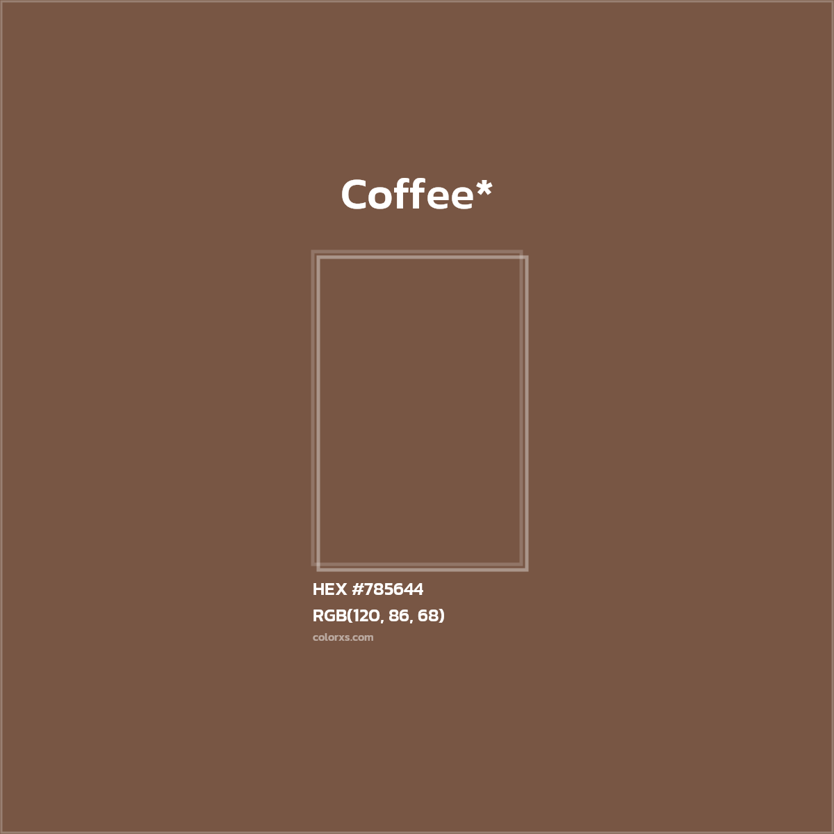 HEX #785644 Color Name, Color Code, Palettes, Similar Paints, Images