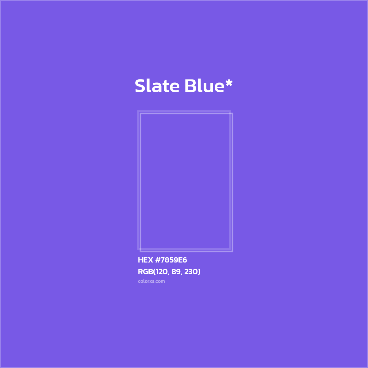HEX #7859E6 Color Name, Color Code, Palettes, Similar Paints, Images