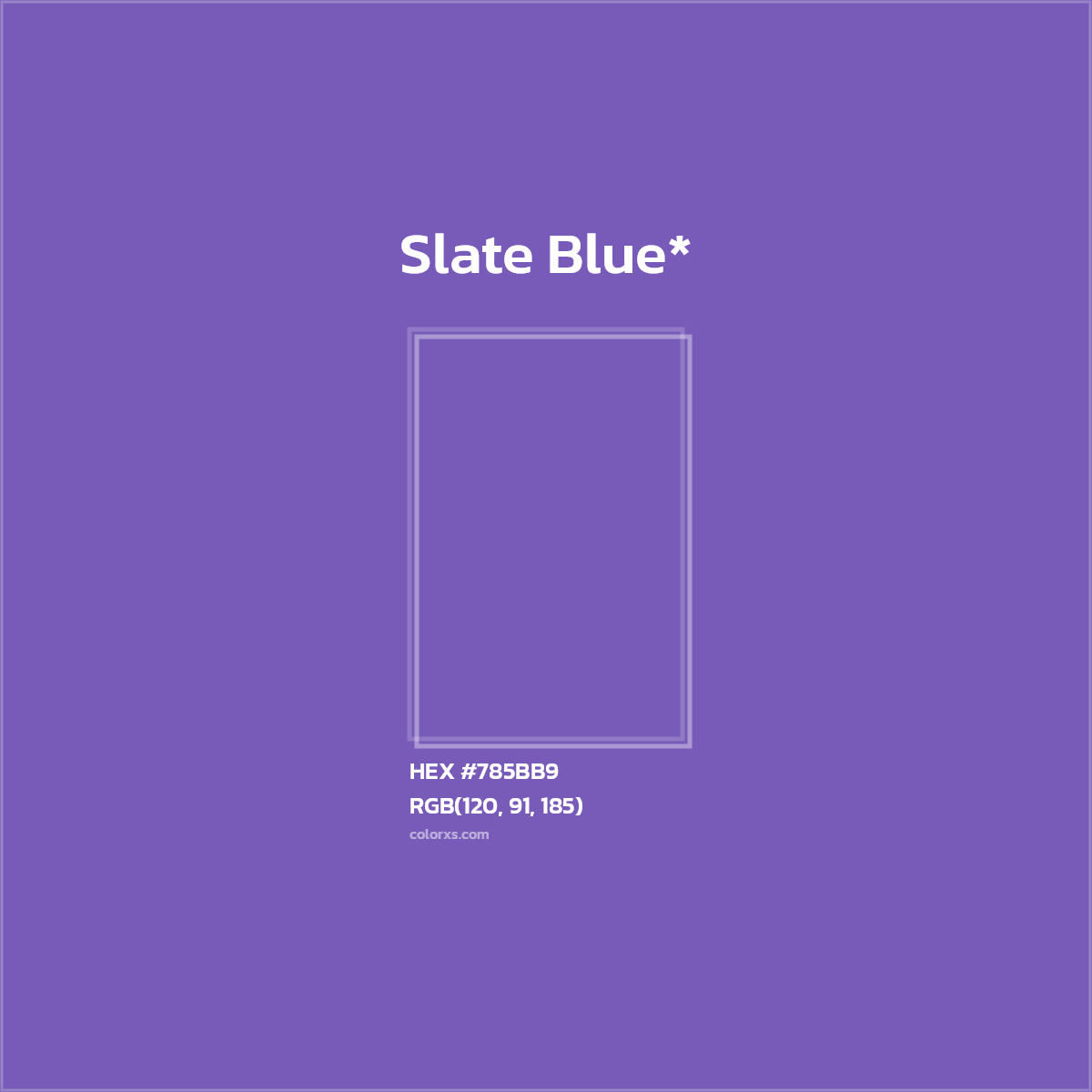 HEX #785BB9 Color Name, Color Code, Palettes, Similar Paints, Images
