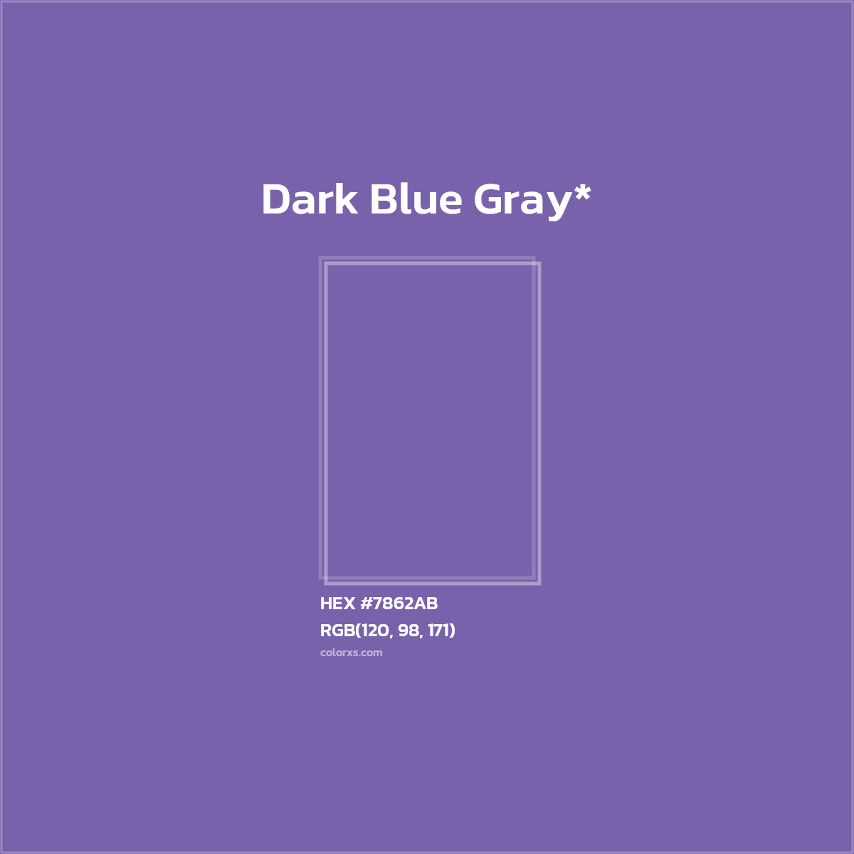 HEX #7862AB Color Name, Color Code, Palettes, Similar Paints, Images