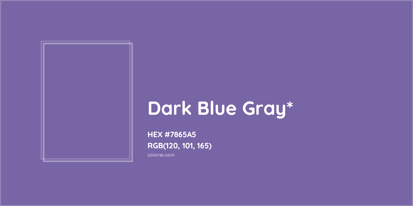 HEX #7865A5 Color Name, Color Code, Palettes, Similar Paints, Images