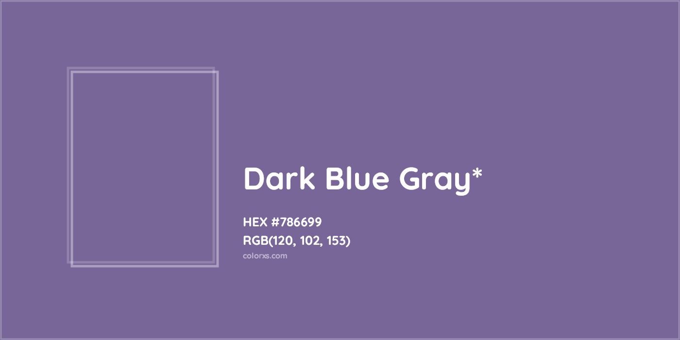 HEX #786699 Color Name, Color Code, Palettes, Similar Paints, Images