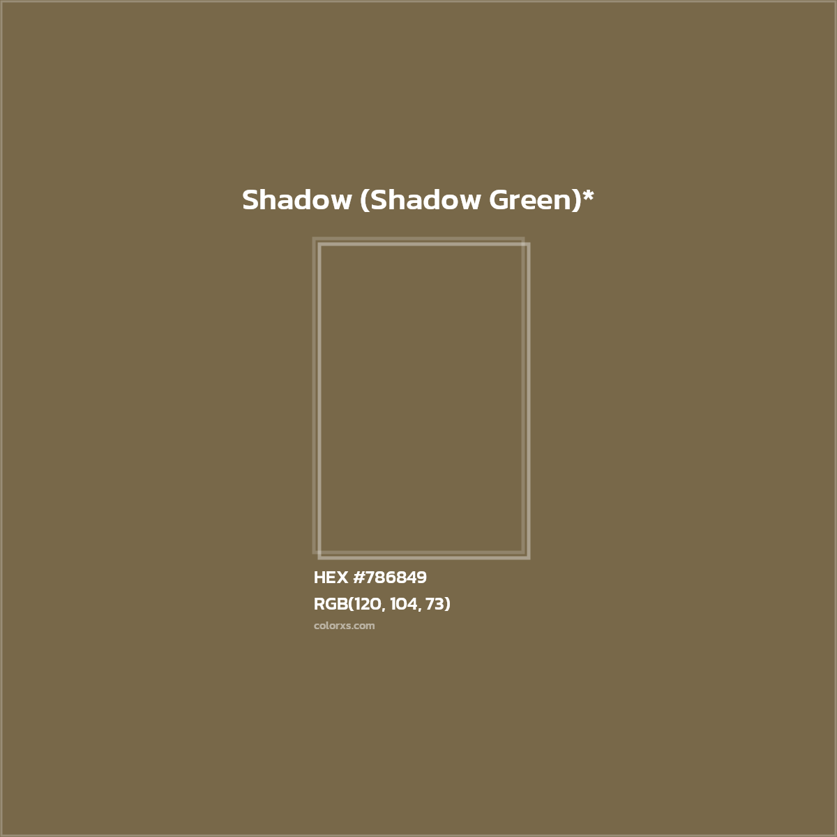 HEX #786849 Color Name, Color Code, Palettes, Similar Paints, Images