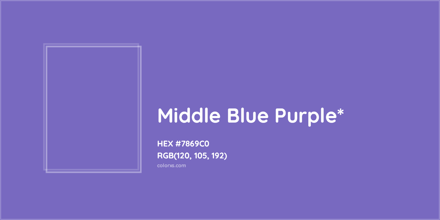 HEX #7869C0 Color Name, Color Code, Palettes, Similar Paints, Images