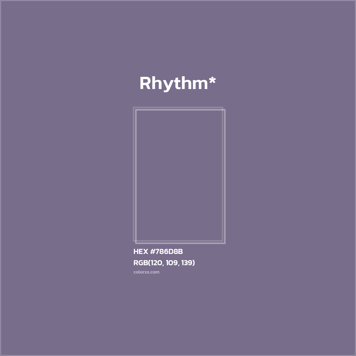 HEX #786D8B Color Name, Color Code, Palettes, Similar Paints, Images