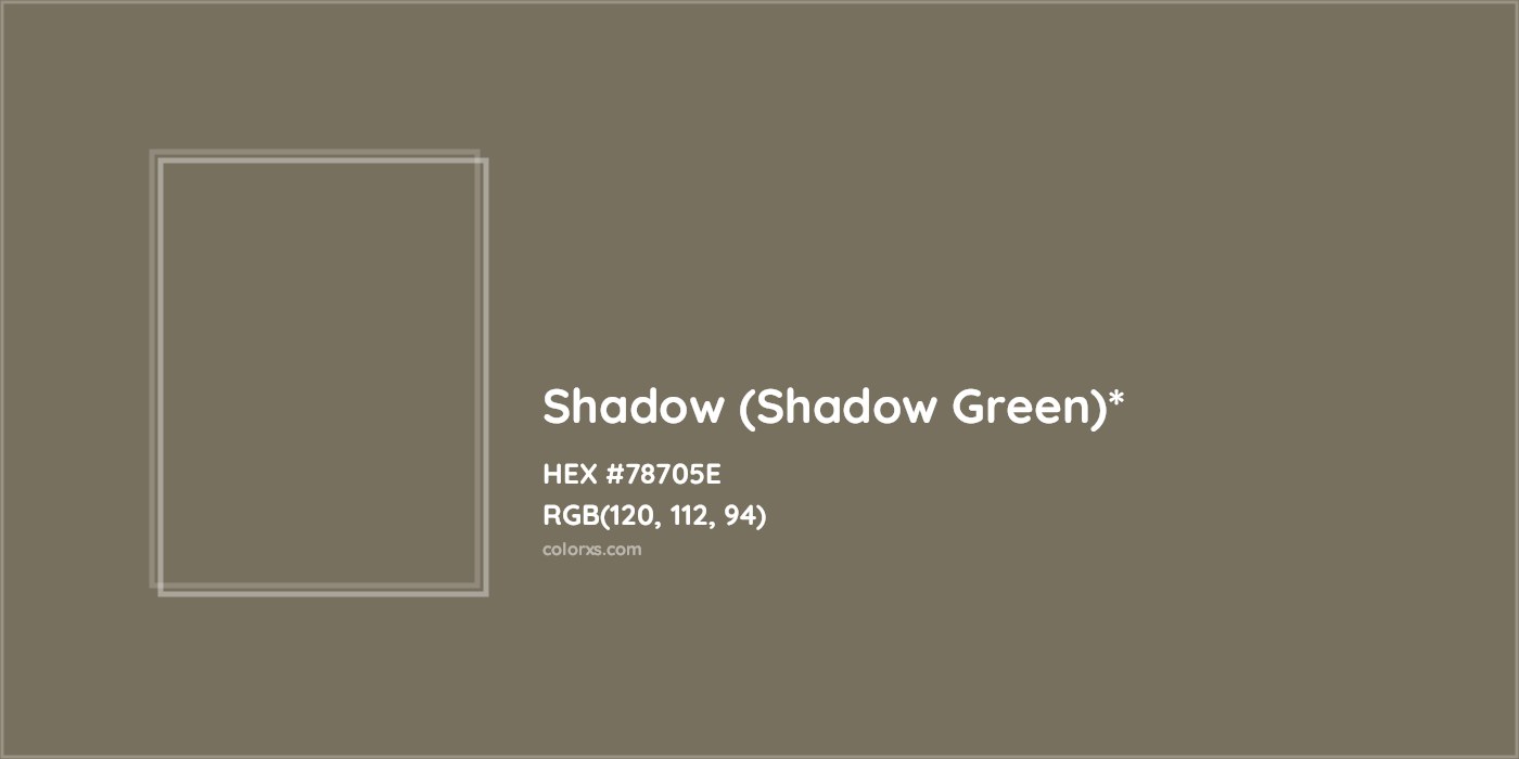 HEX #78705E Color Name, Color Code, Palettes, Similar Paints, Images