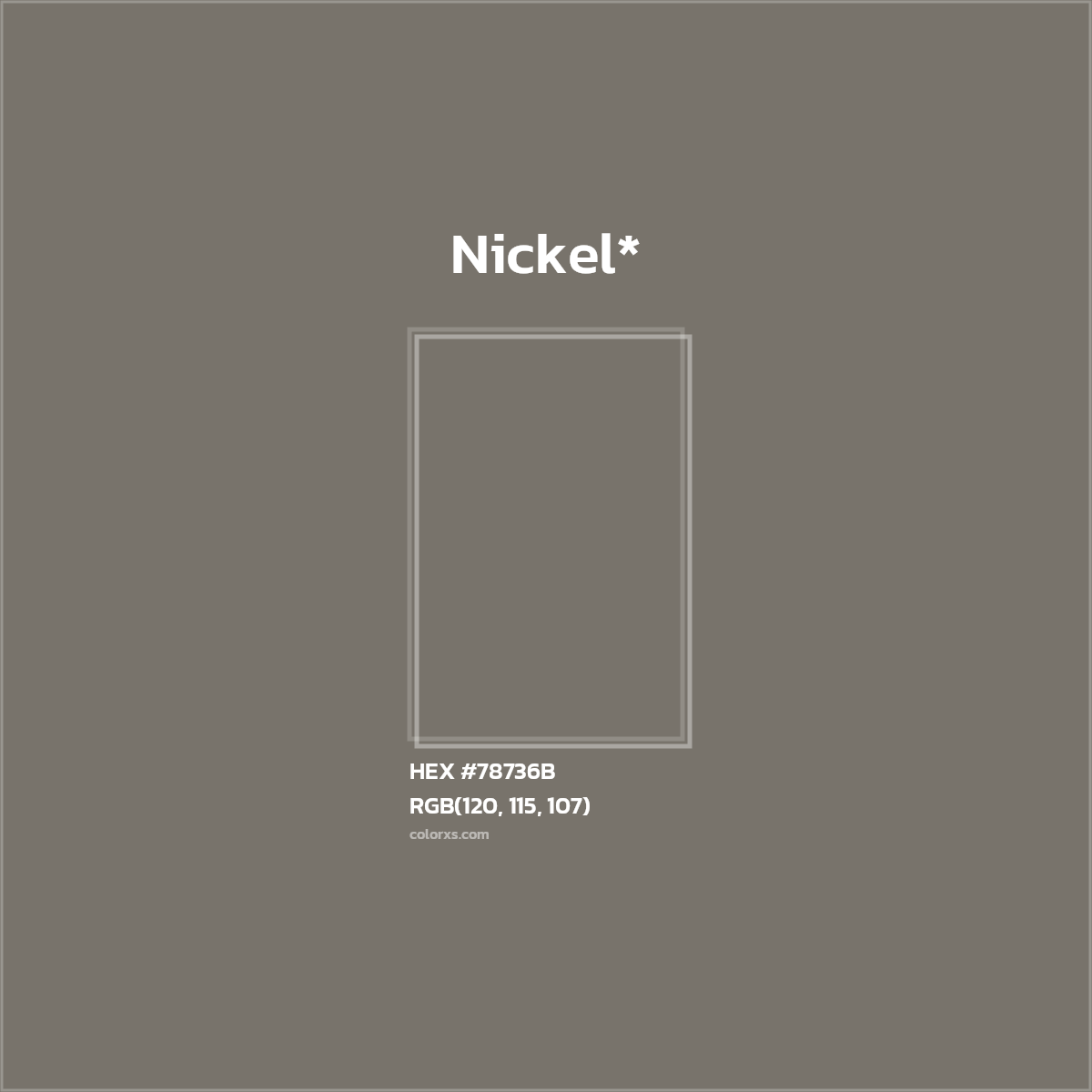 HEX #78736B Color Name, Color Code, Palettes, Similar Paints, Images