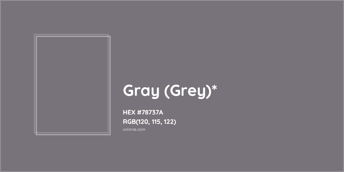 HEX #78737A Color Name, Color Code, Palettes, Similar Paints, Images