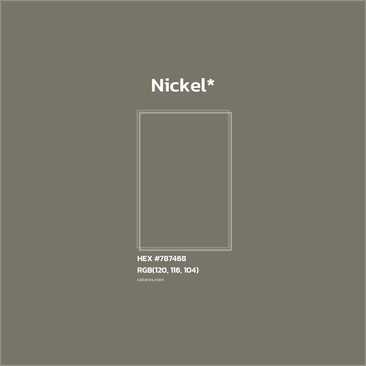 HEX #787468 Color Name, Color Code, Palettes, Similar Paints, Images