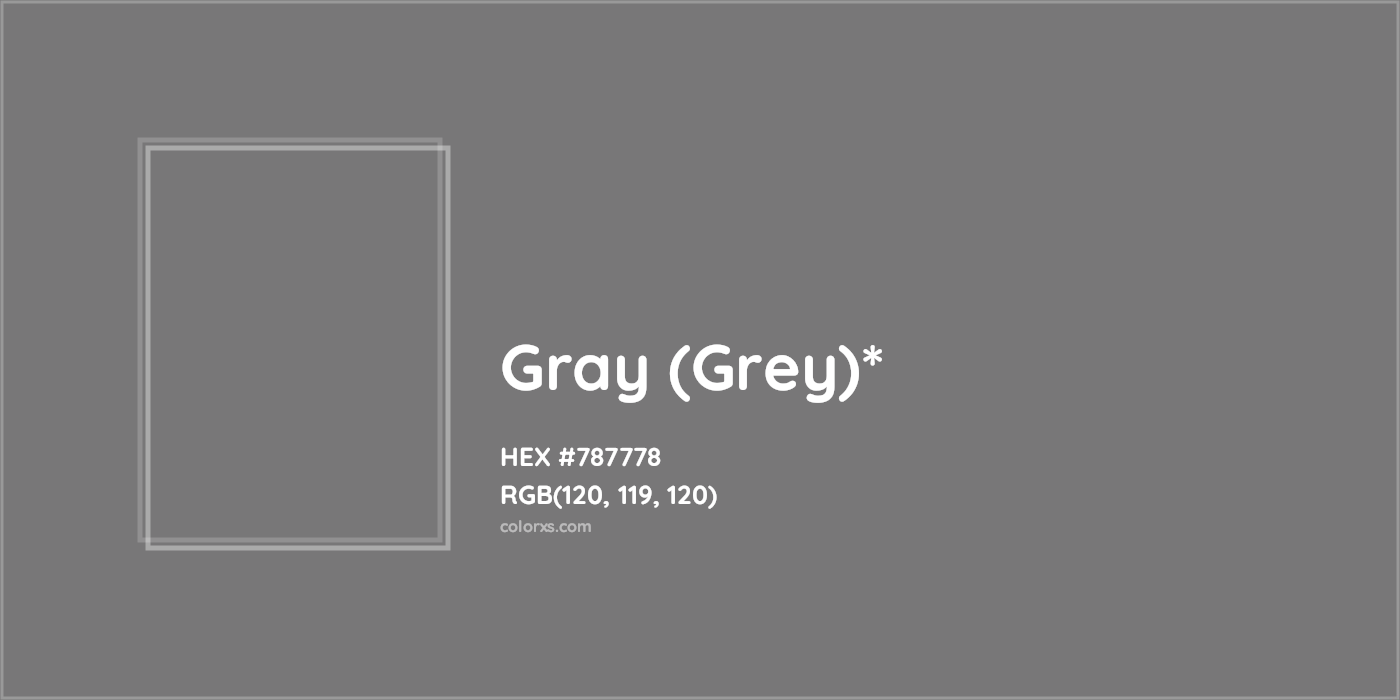 HEX #787778 Color Name, Color Code, Palettes, Similar Paints, Images