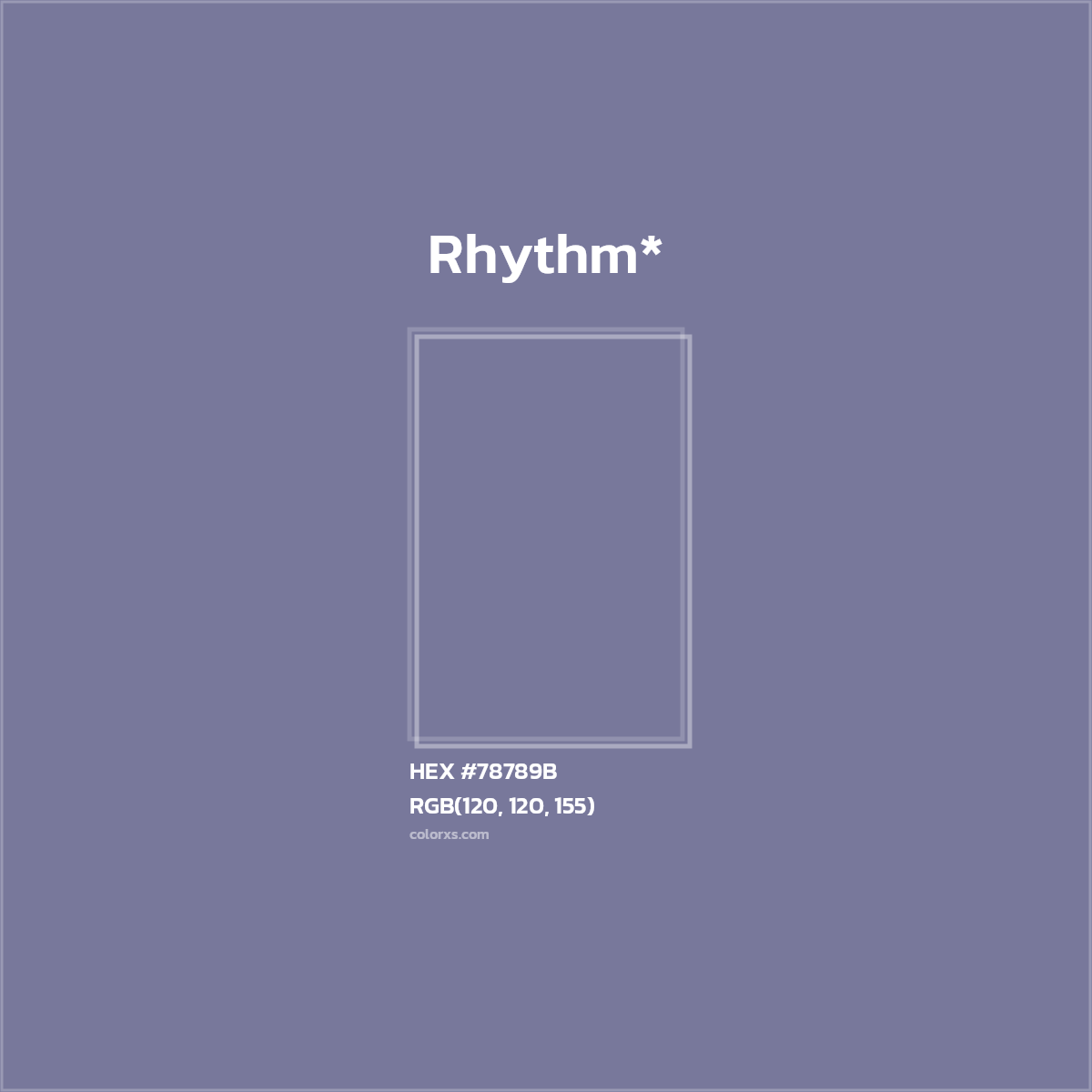 HEX #78789B Color Name, Color Code, Palettes, Similar Paints, Images