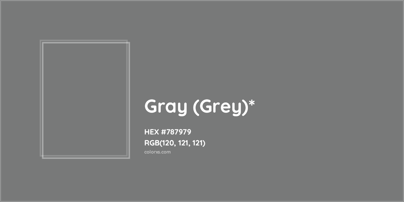 HEX #787979 Color Name, Color Code, Palettes, Similar Paints, Images