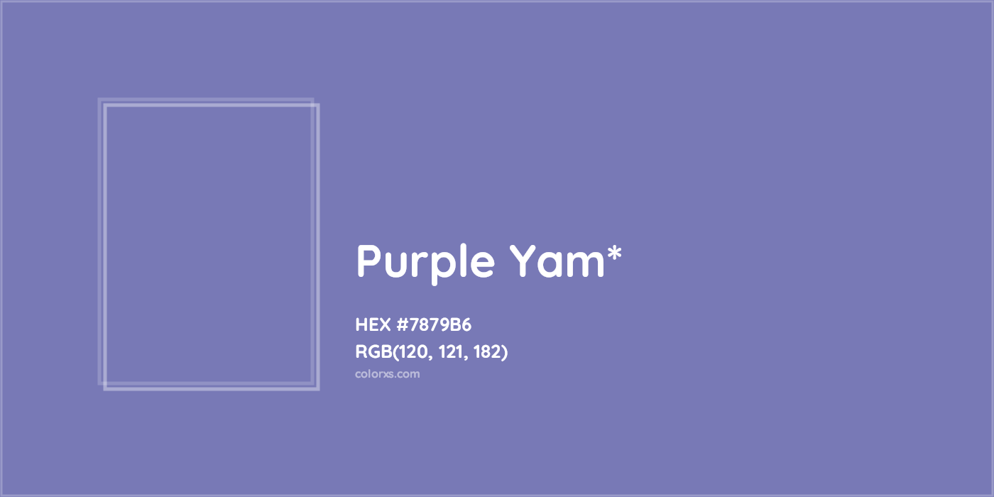 HEX #7879B6 Color Name, Color Code, Palettes, Similar Paints, Images