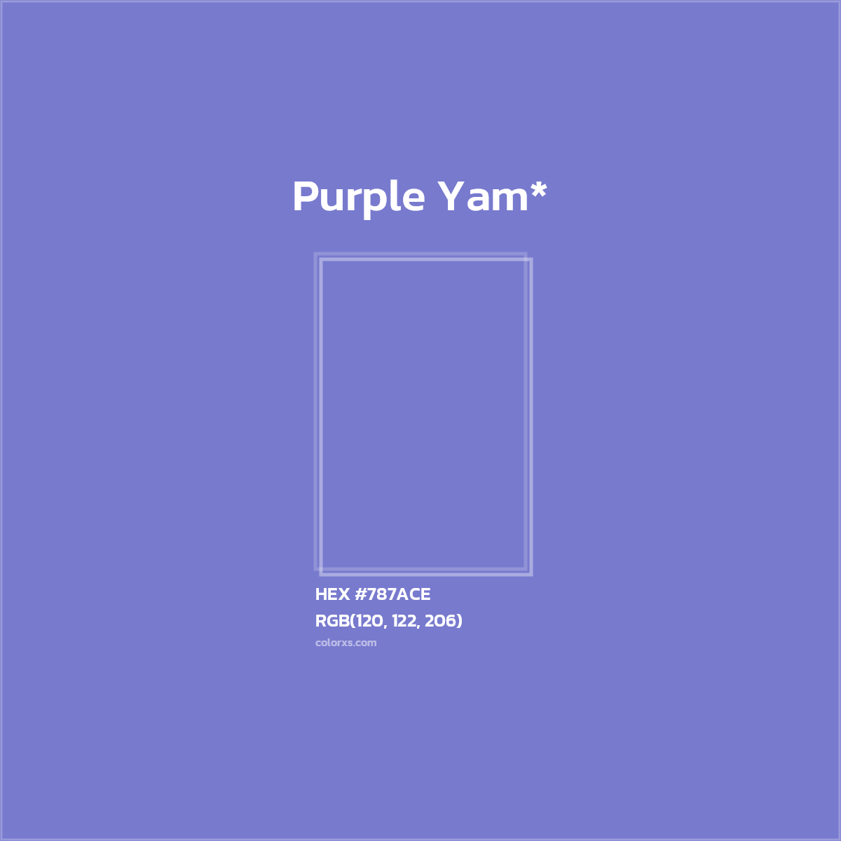 HEX #787ACE Color Name, Color Code, Palettes, Similar Paints, Images