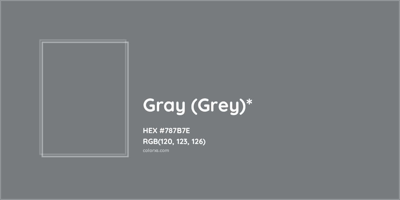 HEX #787B7E Color Name, Color Code, Palettes, Similar Paints, Images