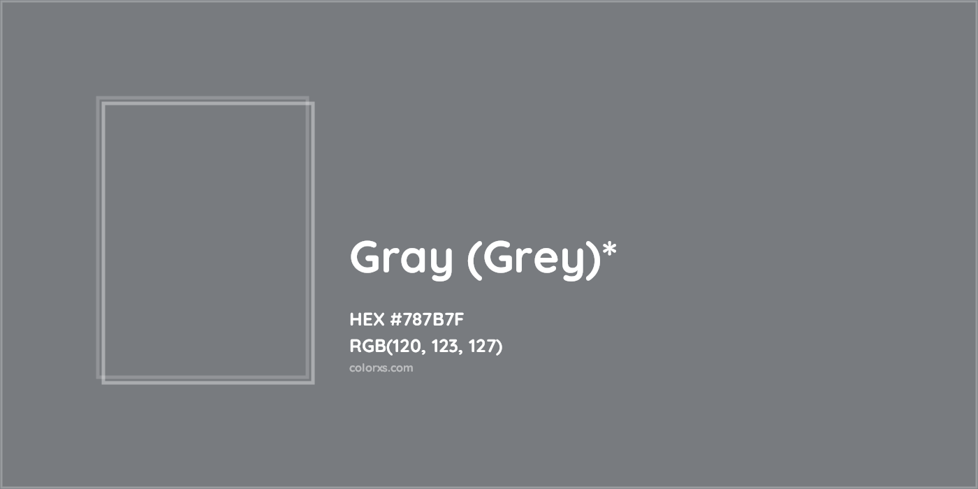 HEX #787B7F Color Name, Color Code, Palettes, Similar Paints, Images