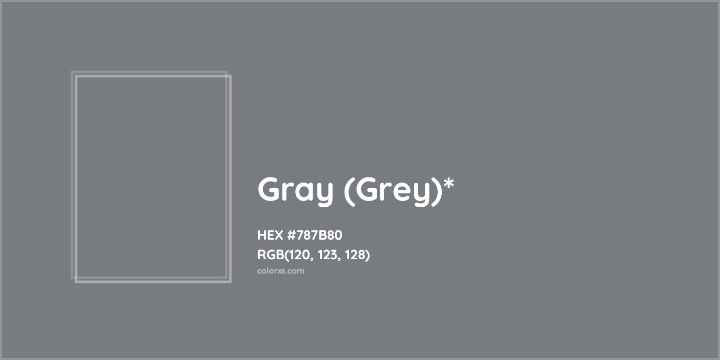 HEX #787B80 Color Name, Color Code, Palettes, Similar Paints, Images