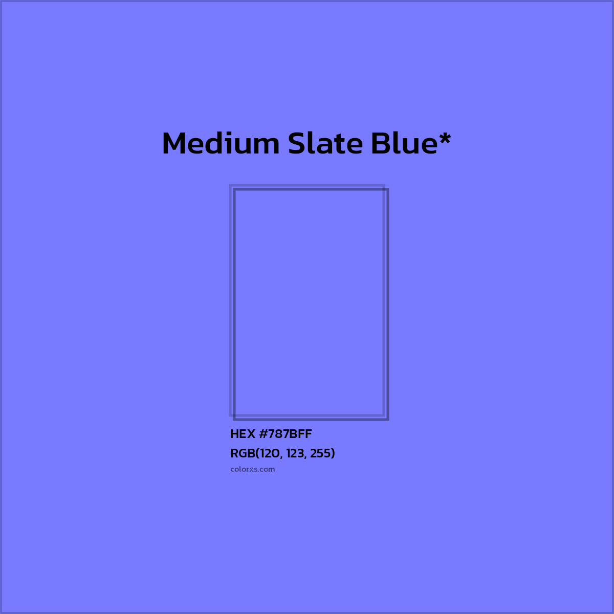 HEX #787BFF Color Name, Color Code, Palettes, Similar Paints, Images
