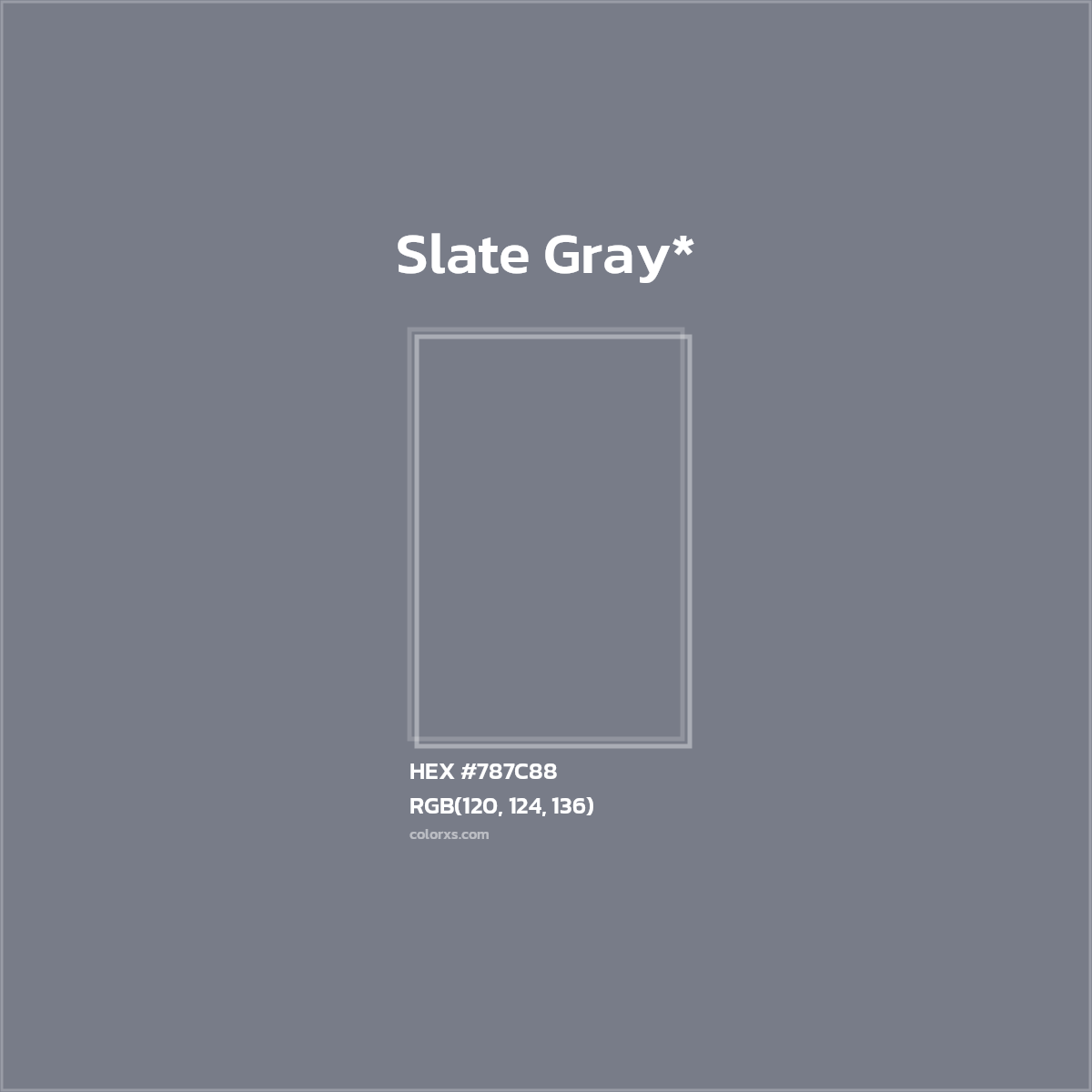 HEX #787C88 Color Name, Color Code, Palettes, Similar Paints, Images