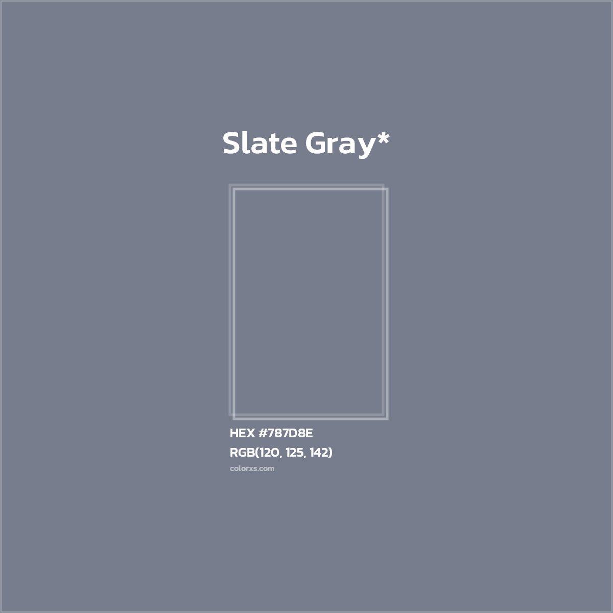 HEX #787D8E Color Name, Color Code, Palettes, Similar Paints, Images