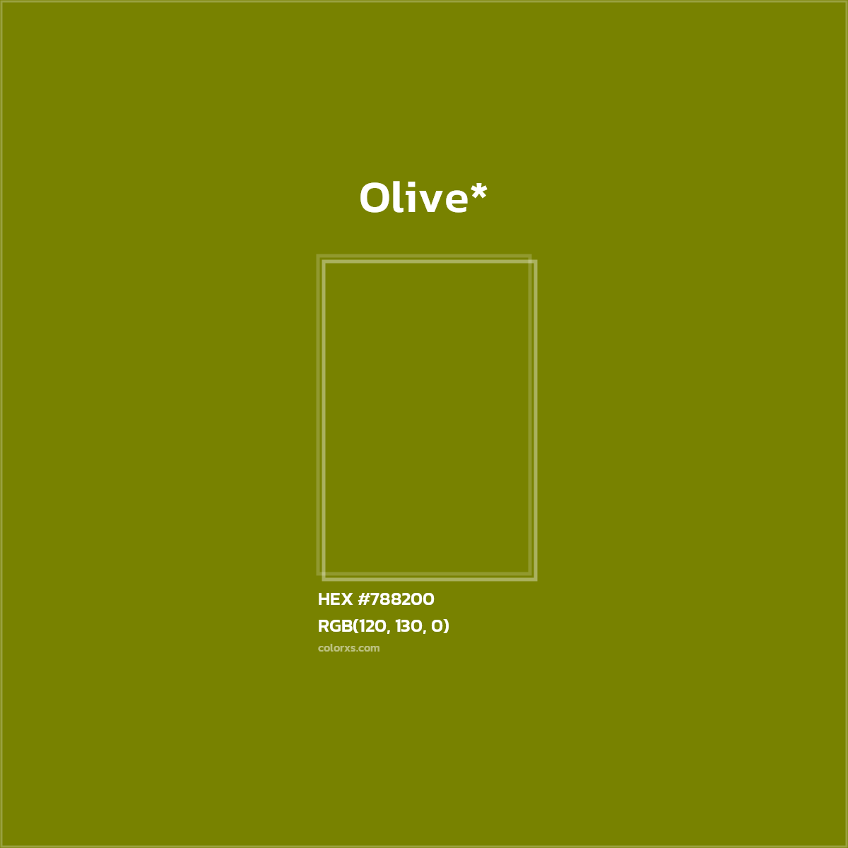 HEX #788200 Color Name, Color Code, Palettes, Similar Paints, Images