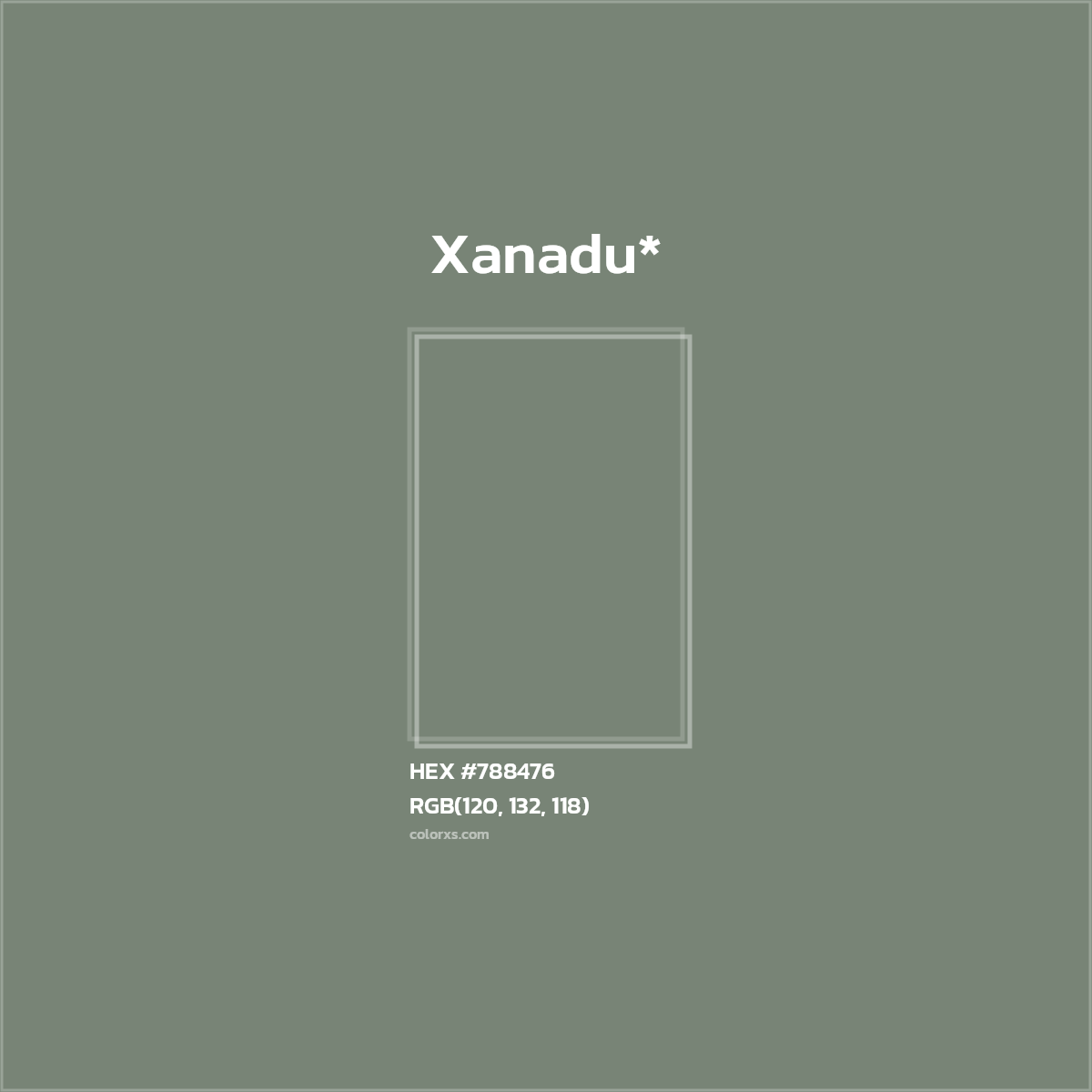 HEX #788476 Color Name, Color Code, Palettes, Similar Paints, Images