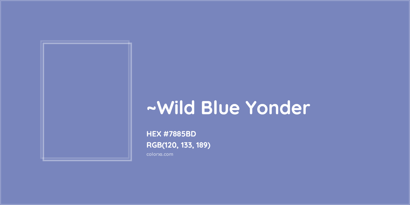 HEX #7885BD Color Name, Color Code, Palettes, Similar Paints, Images