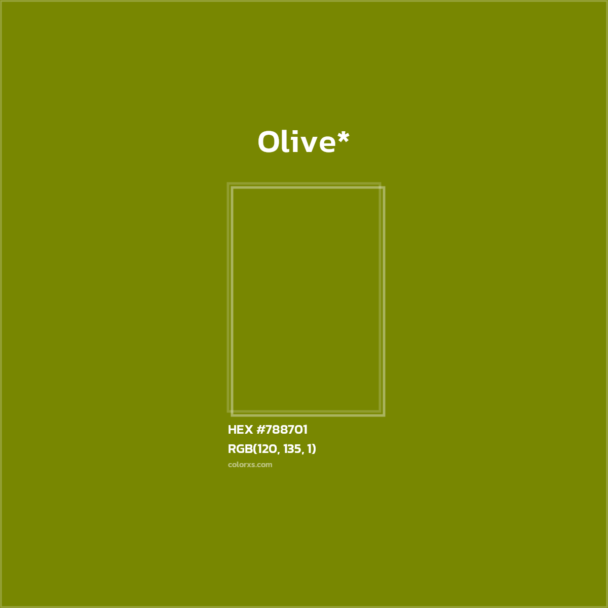 HEX #788701 Color Name, Color Code, Palettes, Similar Paints, Images