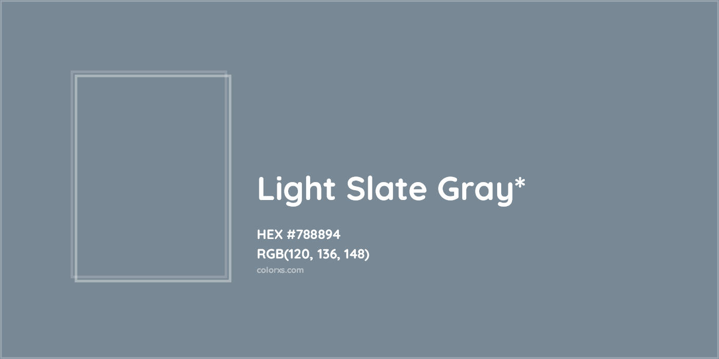 HEX #788894 Color Name, Color Code, Palettes, Similar Paints, Images