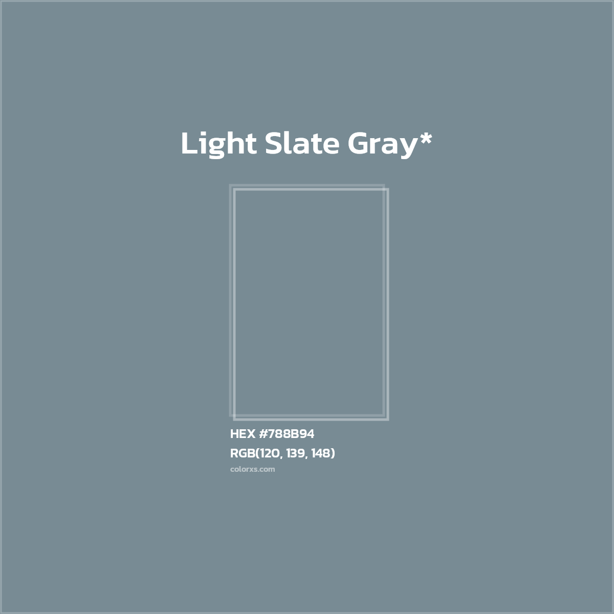 HEX #788B94 Color Name, Color Code, Palettes, Similar Paints, Images