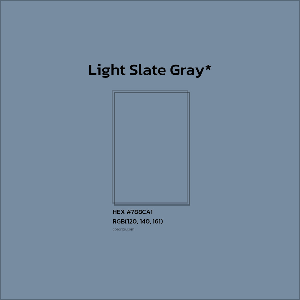 HEX #788CA1 Color Name, Color Code, Palettes, Similar Paints, Images