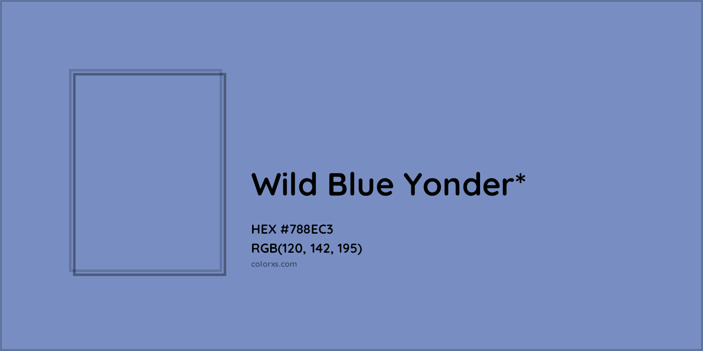 HEX #788EC3 Color Name, Color Code, Palettes, Similar Paints, Images