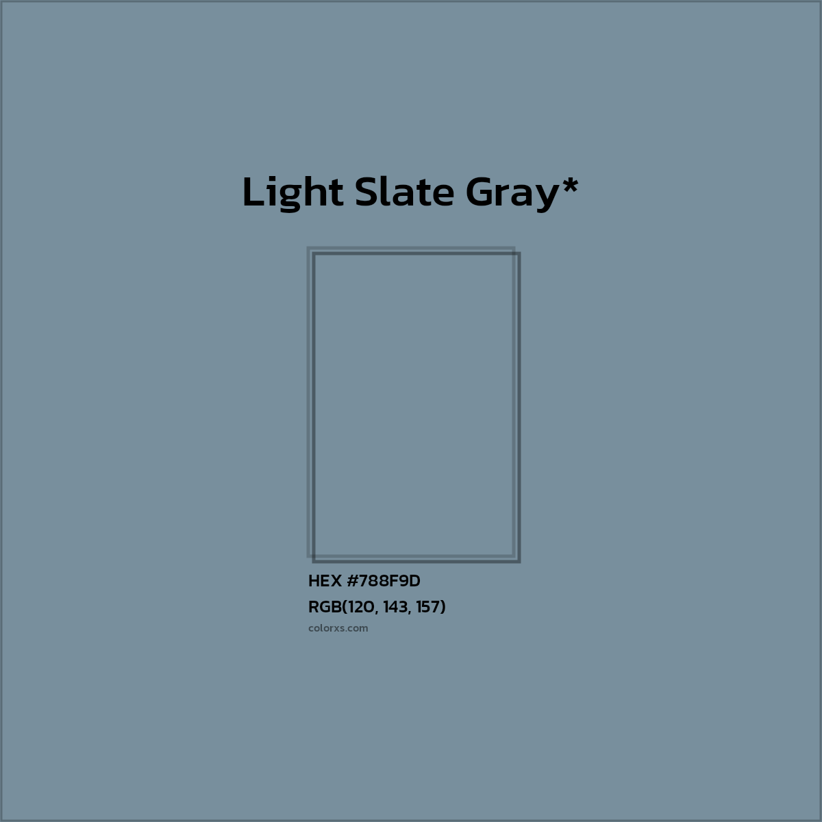 HEX #788F9D Color Name, Color Code, Palettes, Similar Paints, Images