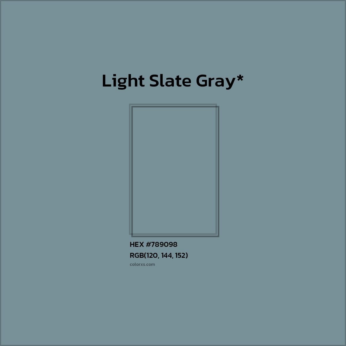 HEX #789098 Color Name, Color Code, Palettes, Similar Paints, Images