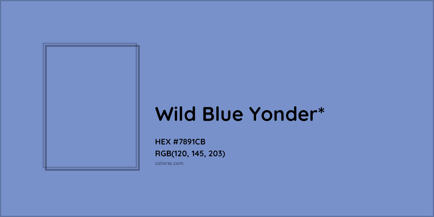 HEX #7891CB Color Name, Color Code, Palettes, Similar Paints, Images