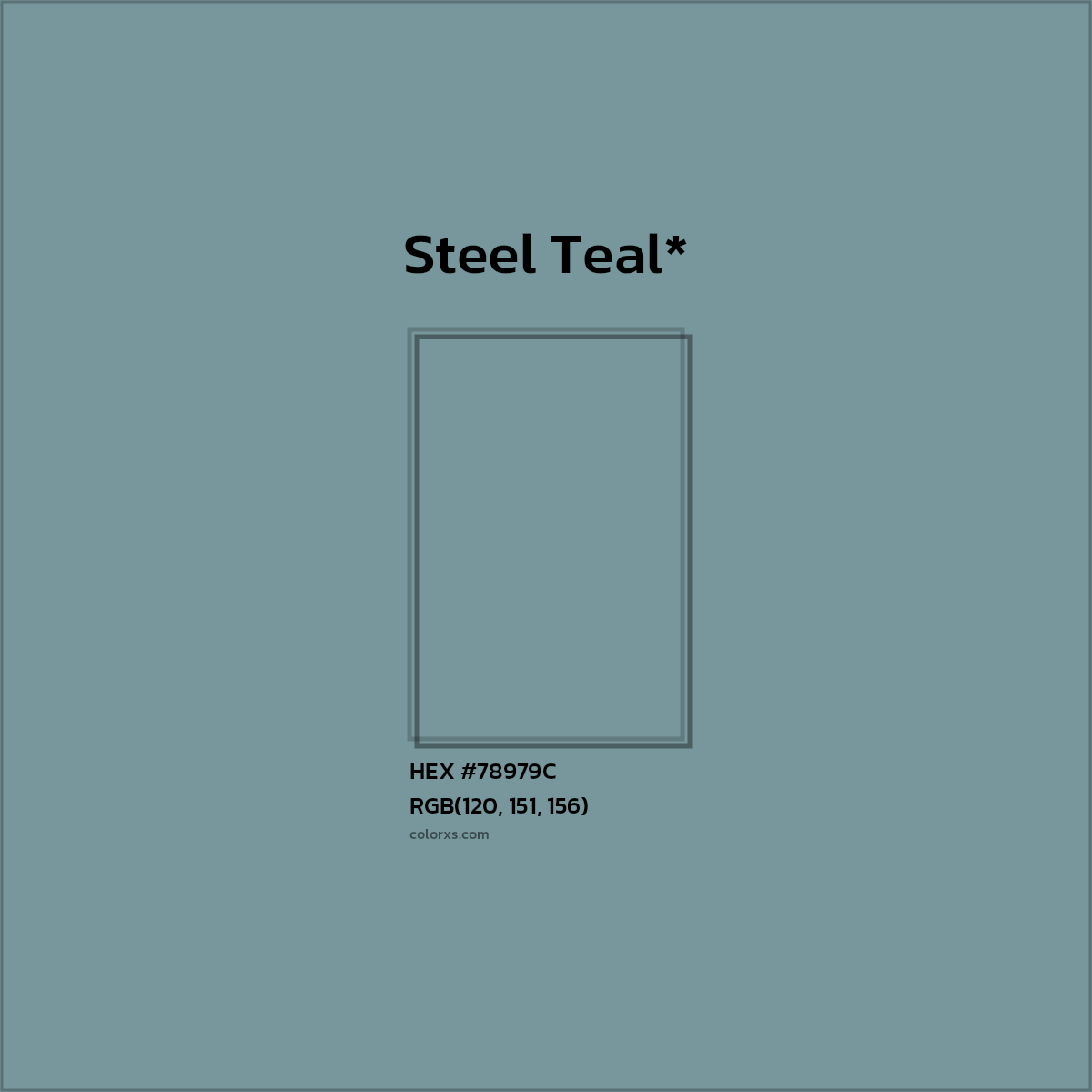 HEX #78979C Color Name, Color Code, Palettes, Similar Paints, Images