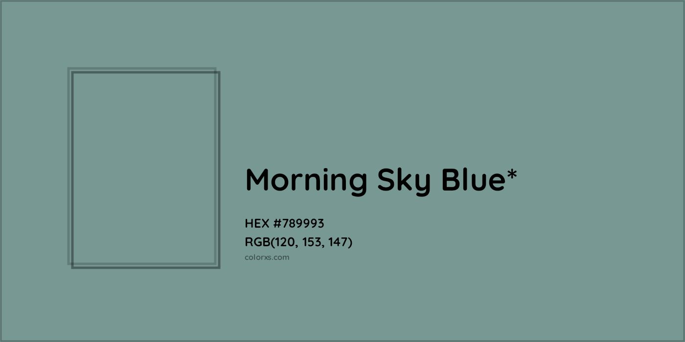 HEX #789993 Color Name, Color Code, Palettes, Similar Paints, Images