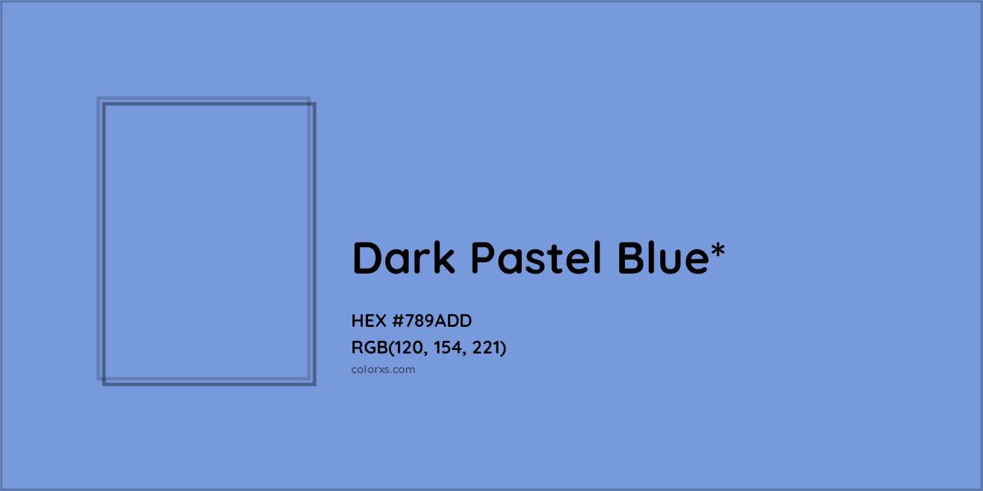 HEX #789ADD Color Name, Color Code, Palettes, Similar Paints, Images