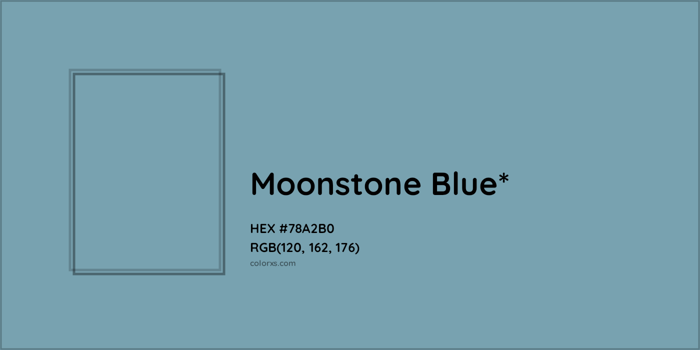 HEX #78A2B0 Color Name, Color Code, Palettes, Similar Paints, Images