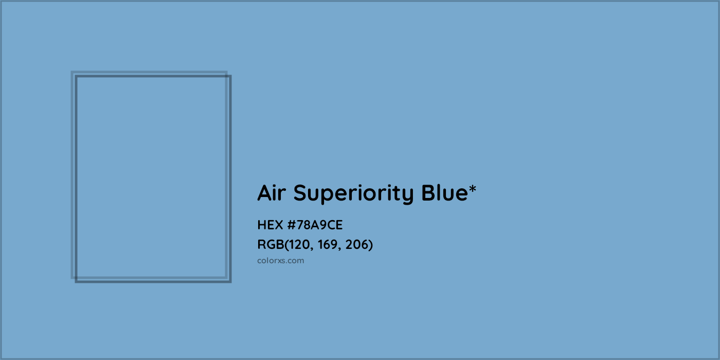 HEX #78A9CE Color Name, Color Code, Palettes, Similar Paints, Images