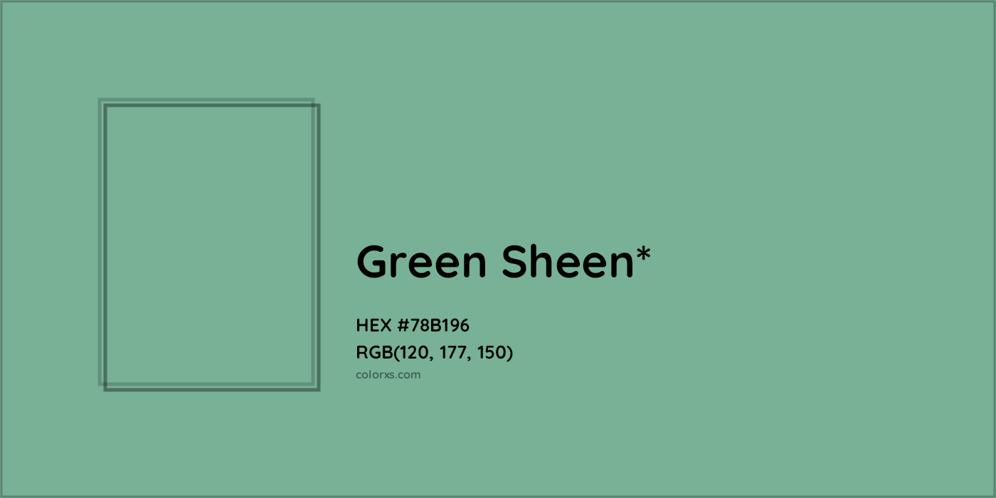 HEX #78B196 Color Name, Color Code, Palettes, Similar Paints, Images