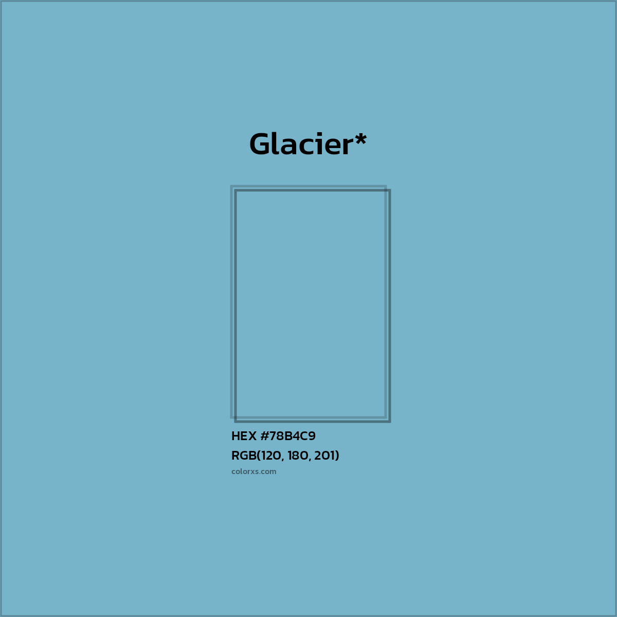 HEX #78B4C9 Color Name, Color Code, Palettes, Similar Paints, Images