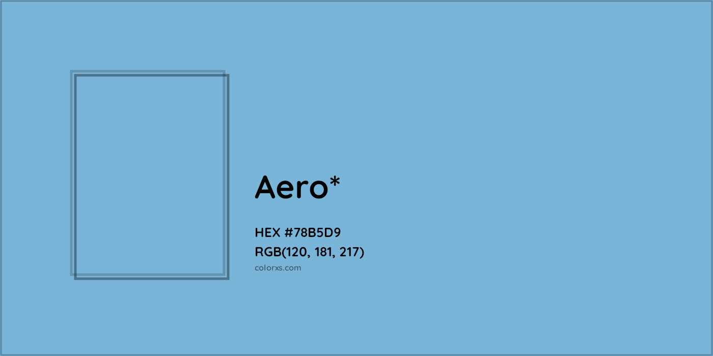 HEX #78B5D9 Color Name, Color Code, Palettes, Similar Paints, Images