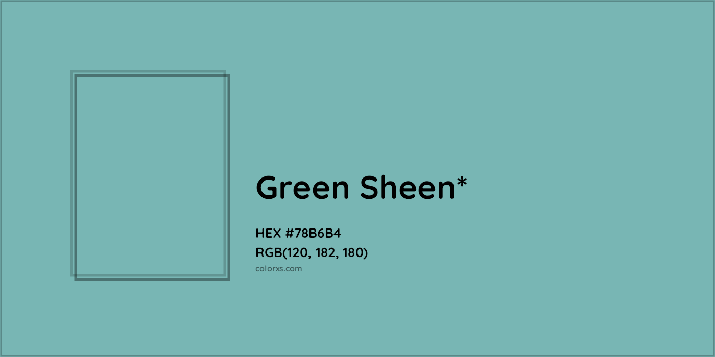 HEX #78B6B4 Color Name, Color Code, Palettes, Similar Paints, Images
